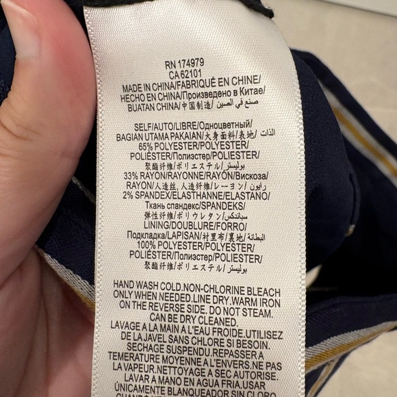 BCBGMaxAzria Crop Top Cap-Sleeve in Striped Floral Sequined Blue Yellow Size M - Picture 7 of 10